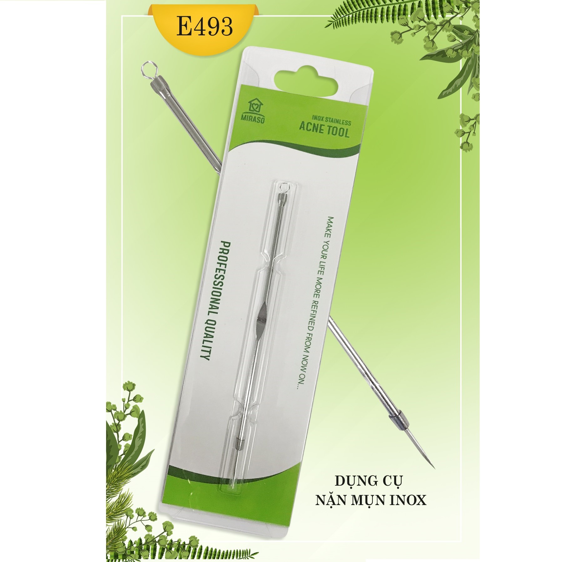 Dụng Cụ Nặn Mụn Inox Miraso