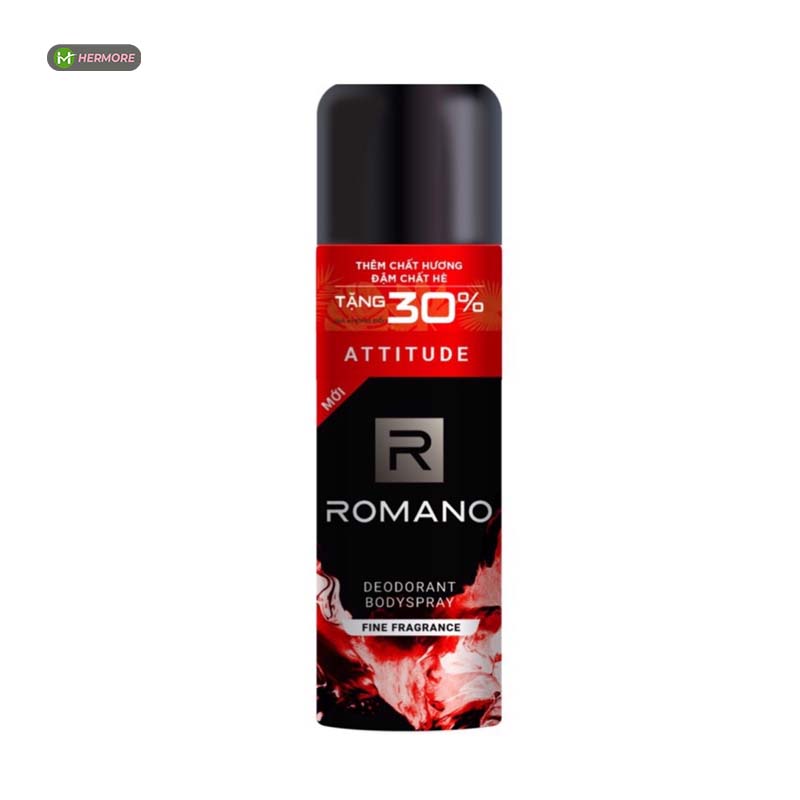 Xịt khử mùi toàn thân Romano Attitude 195ml