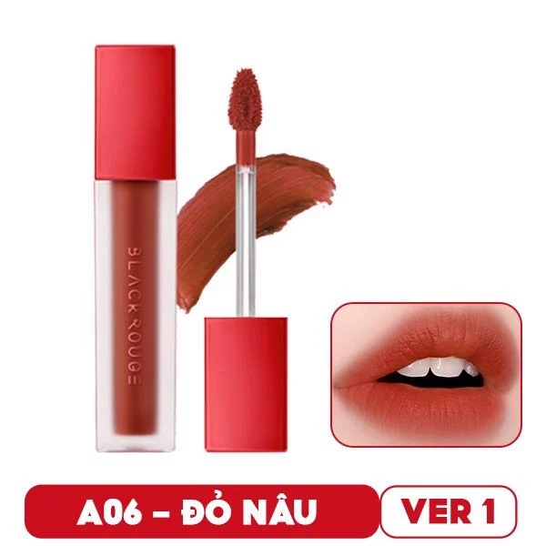 Son Kem Lì Black Rouge A06 Brick Red Màu Đỏ Đất 4.5g