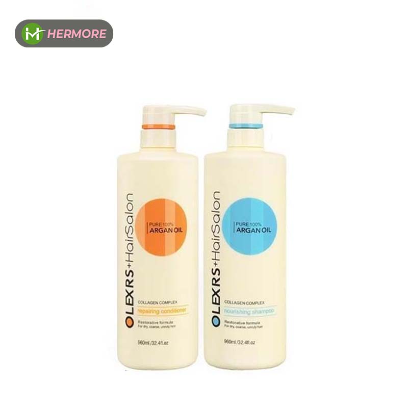 Bộ gội xả Olexrs Hair Salon Argan Oil Collagen Complex 500ml - 960ml